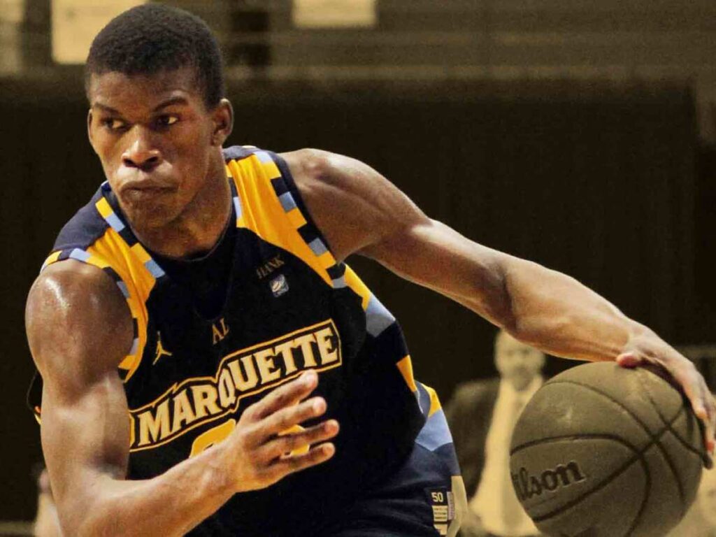Jimmy Butler during his college basketball days at Marquette University