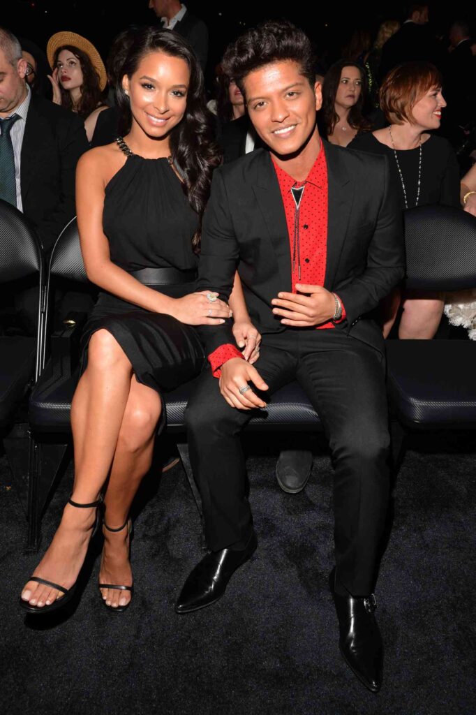 Bruno Mars and Jessica Caban at an event