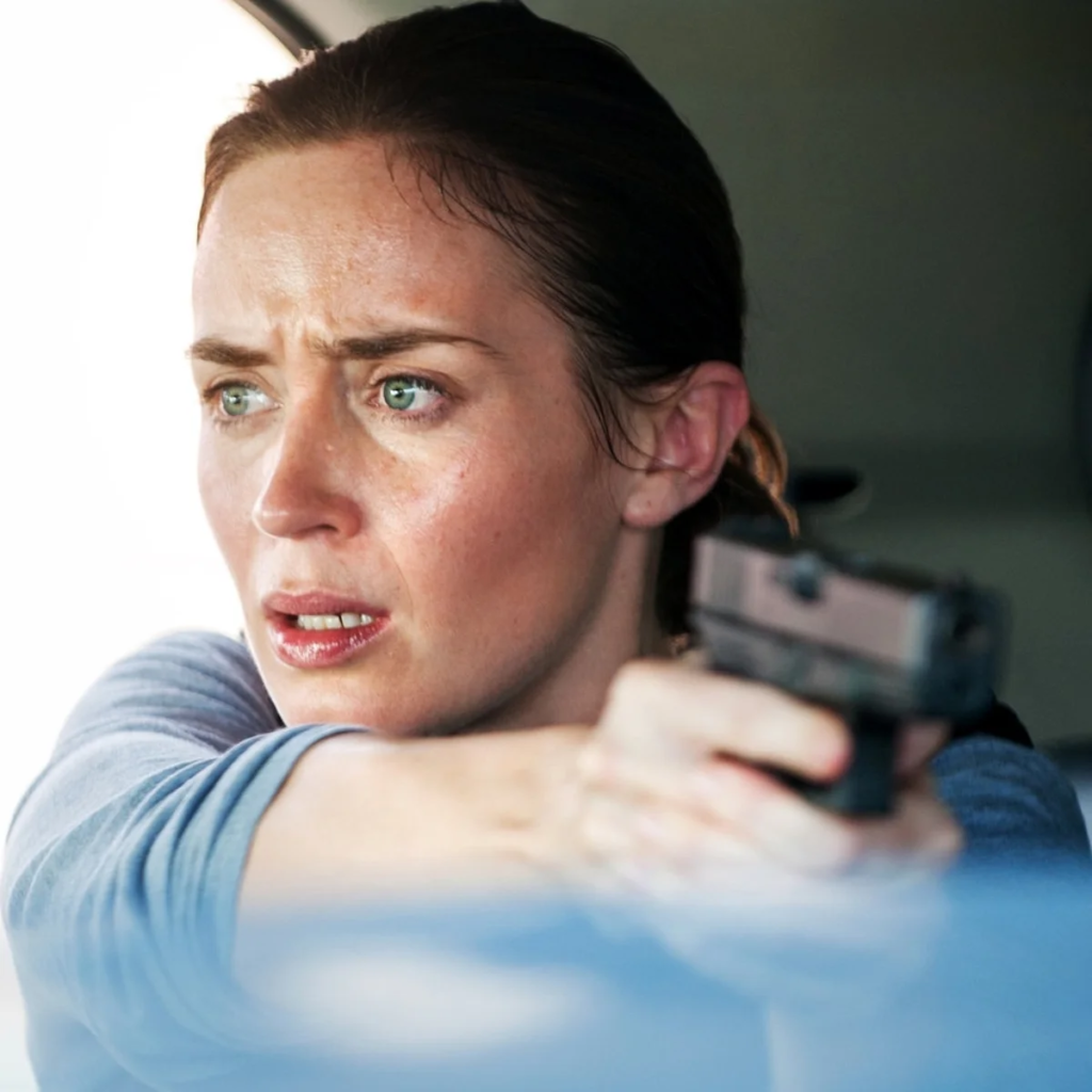 Emily Blunt as FBI agent Kate Macer in the 2015 film Sicario