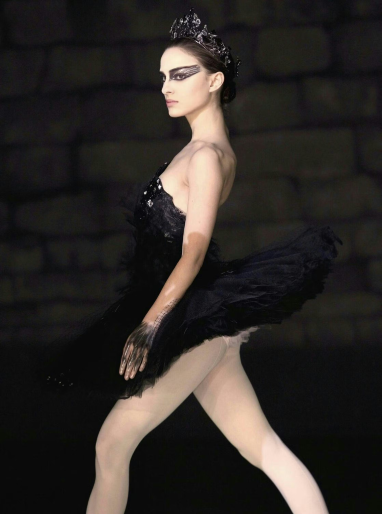 Natalie Portman in character as Nina Sayers from the 2010 psychological thriller Black Swan