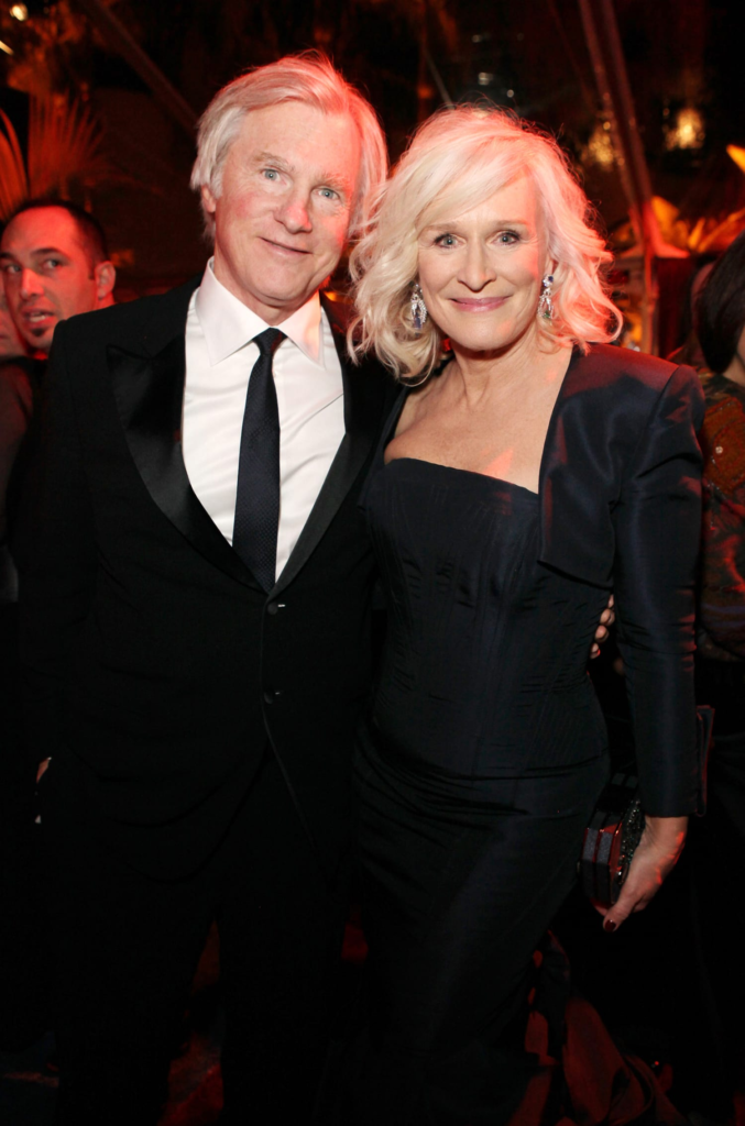 Glenn Close and David Shaw at an event