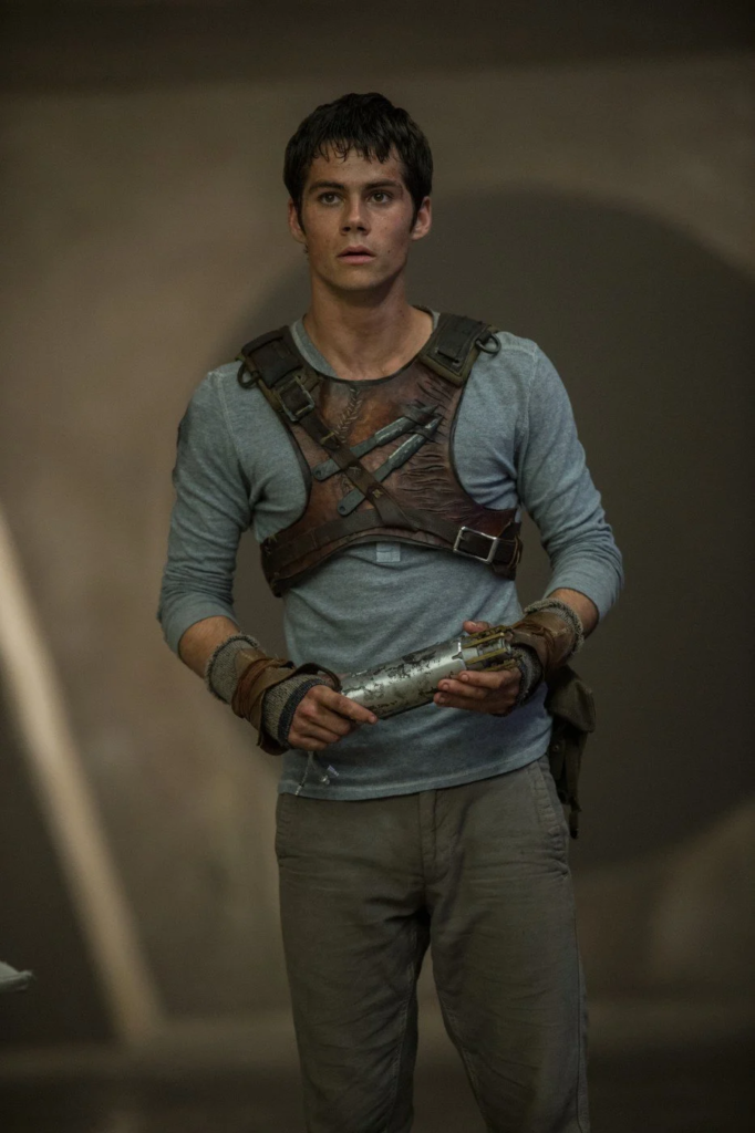 Dylan O'Brien as Thomas from The Maze Runner film series.