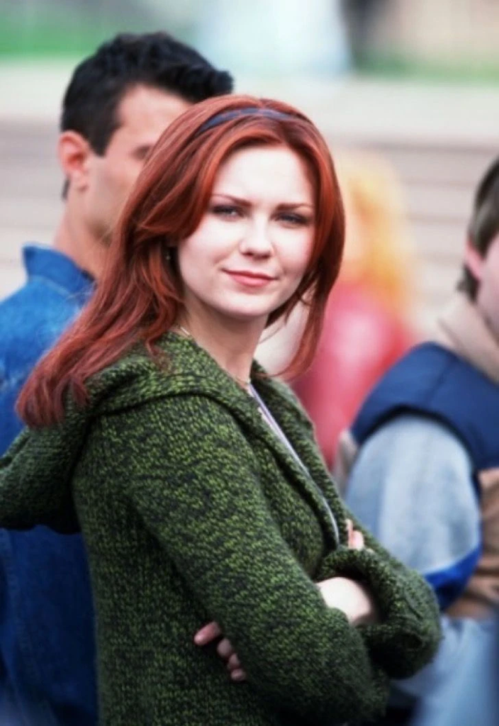 Kirsten Dunst in her role as Mary Jane Watson from the Spider-Man film series
