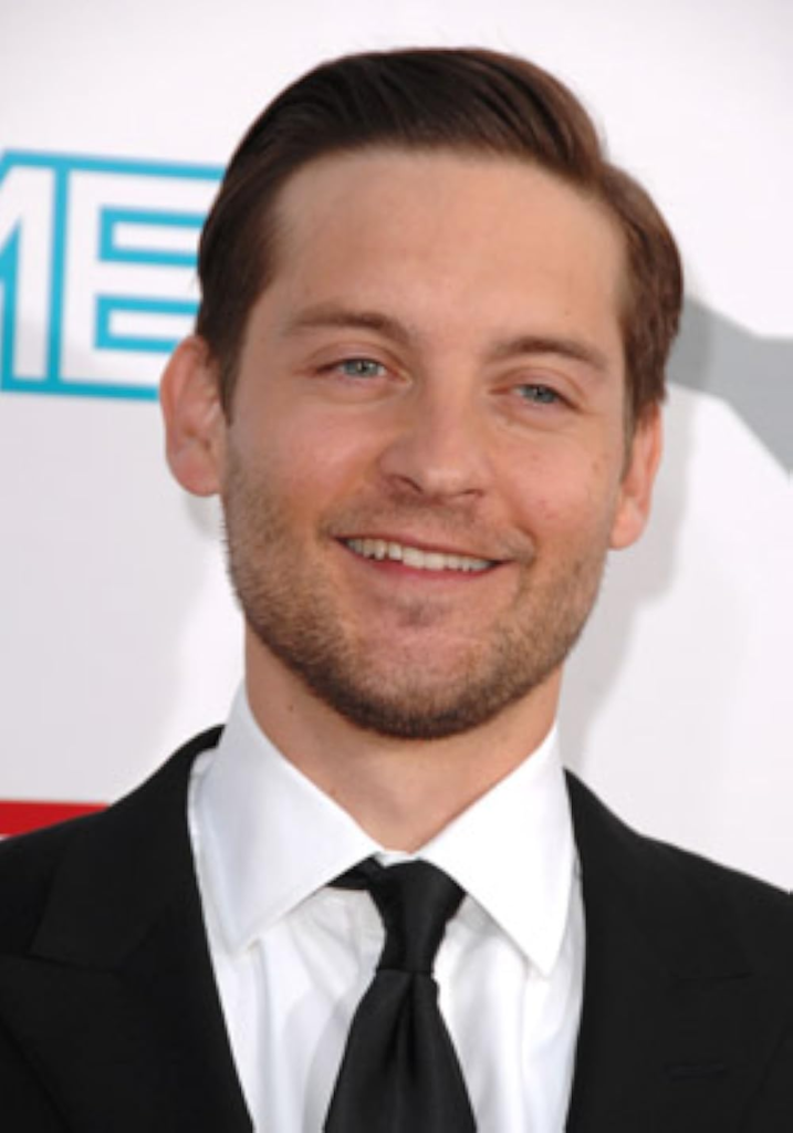 Tobey Maguire smiling