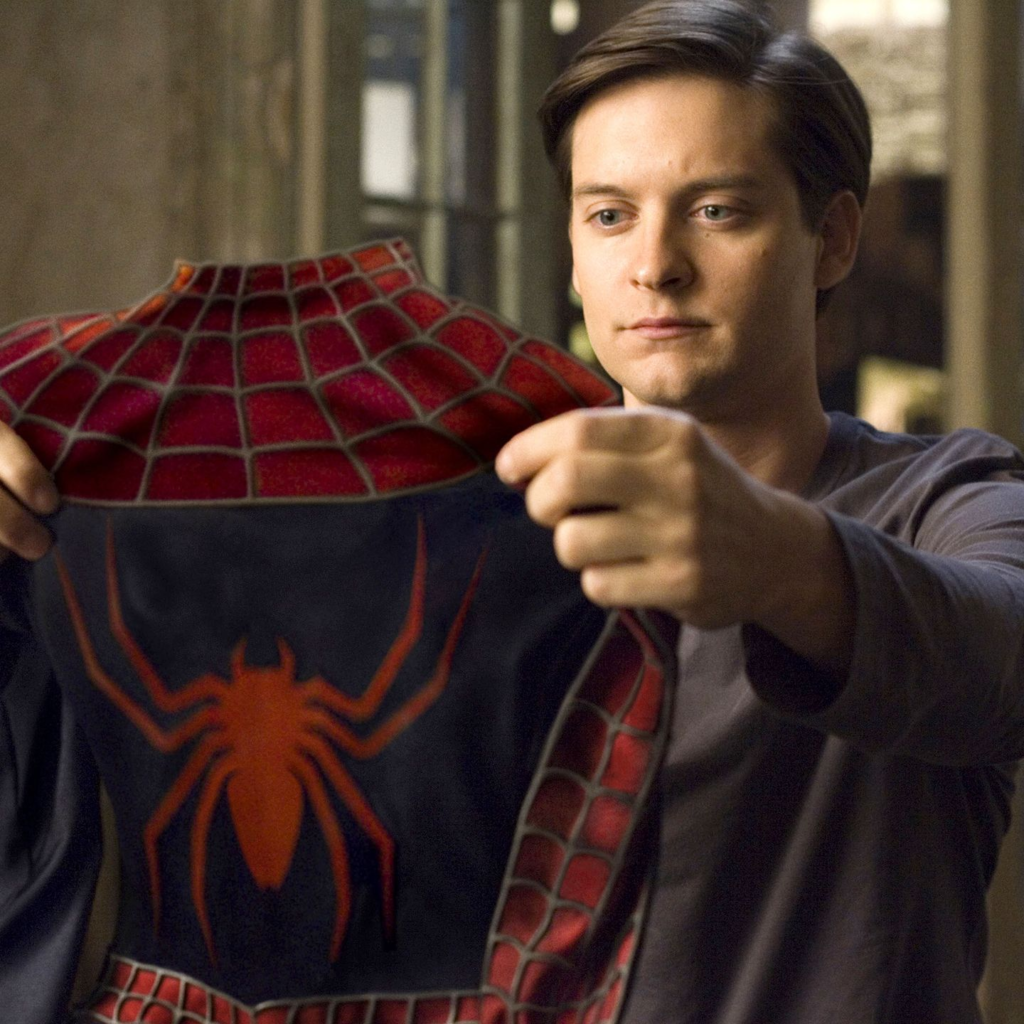 Tobey Maguire as Peter Parker in the Spider-Man film series