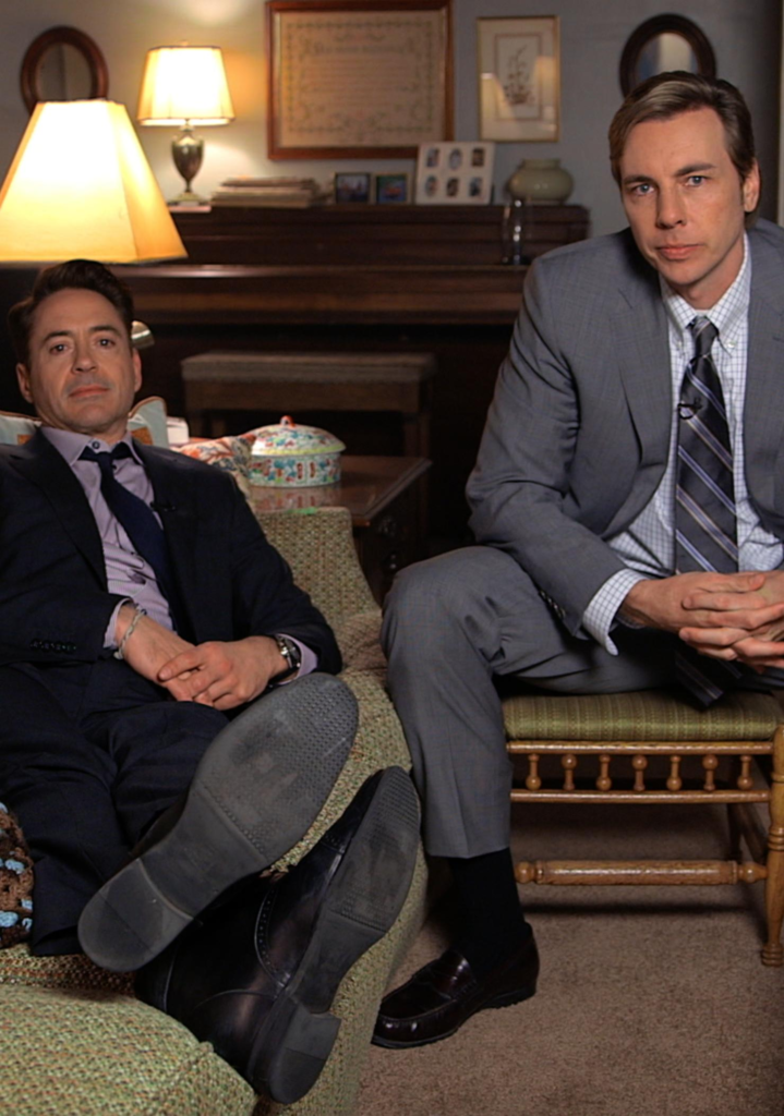 Robert Downey Jr. and Dax Shepard during a short film titled The Judge: Getting Deep with Dax Shepard 
