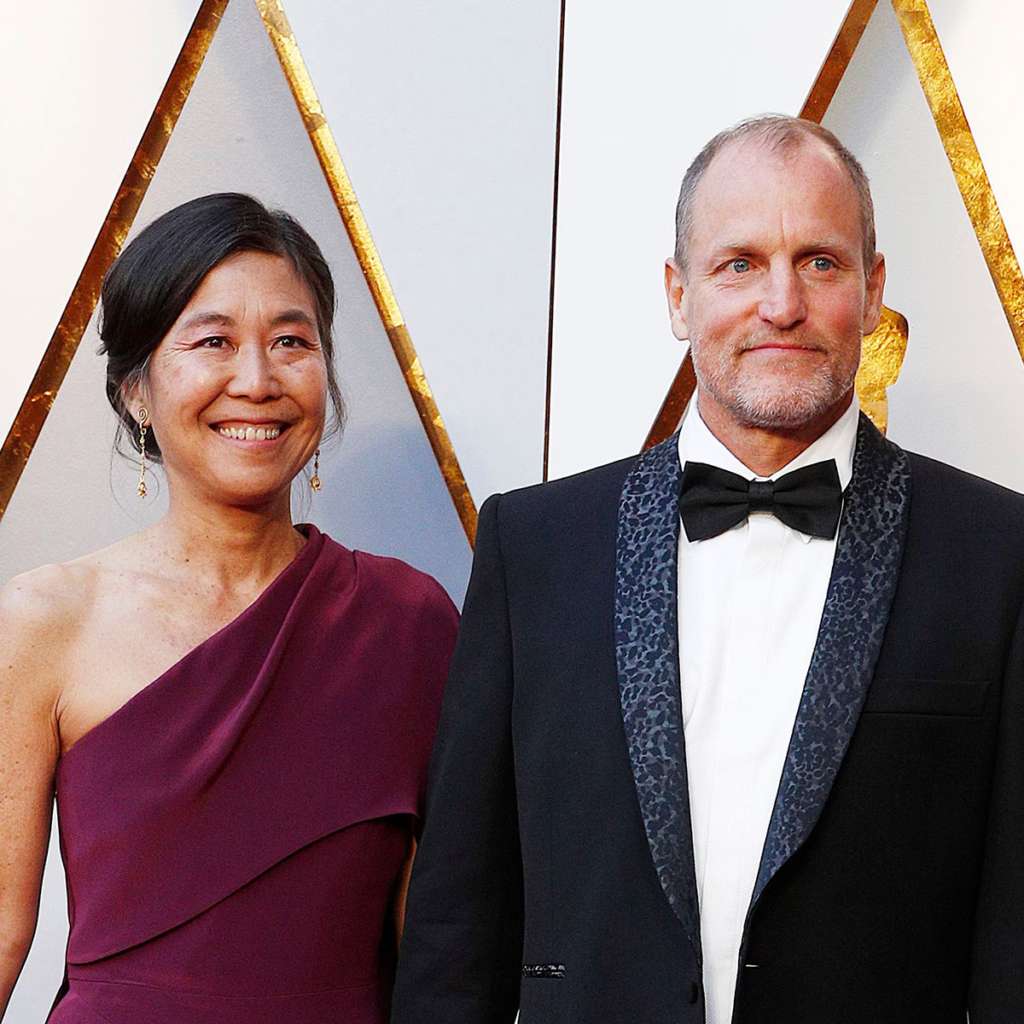 Woody Harrelson and Laura Louie