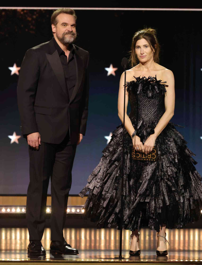 David Harbour and Kathryn Hahn at the 30th Annual Critics Choice Awards on February 7, 2025
