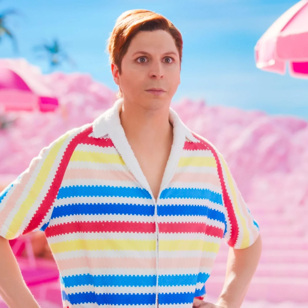 Michael Cera as the character Allan in the 2023 Barbie movie