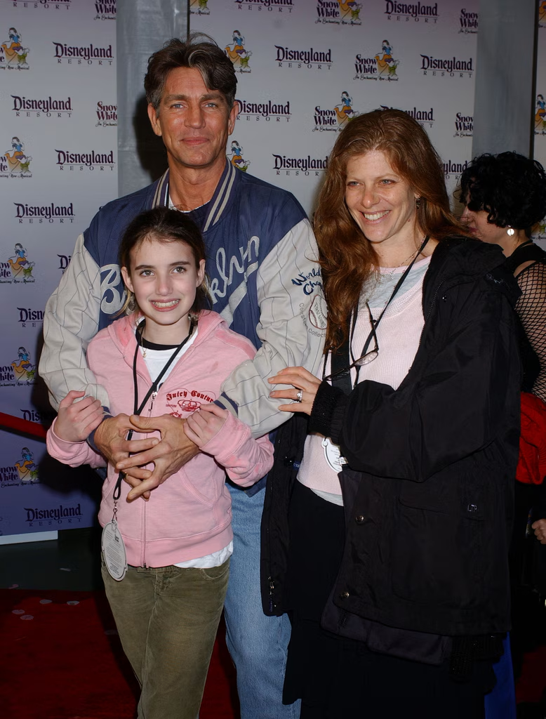 Eric Roberts and Eliza Roberts and his daughter, Emma