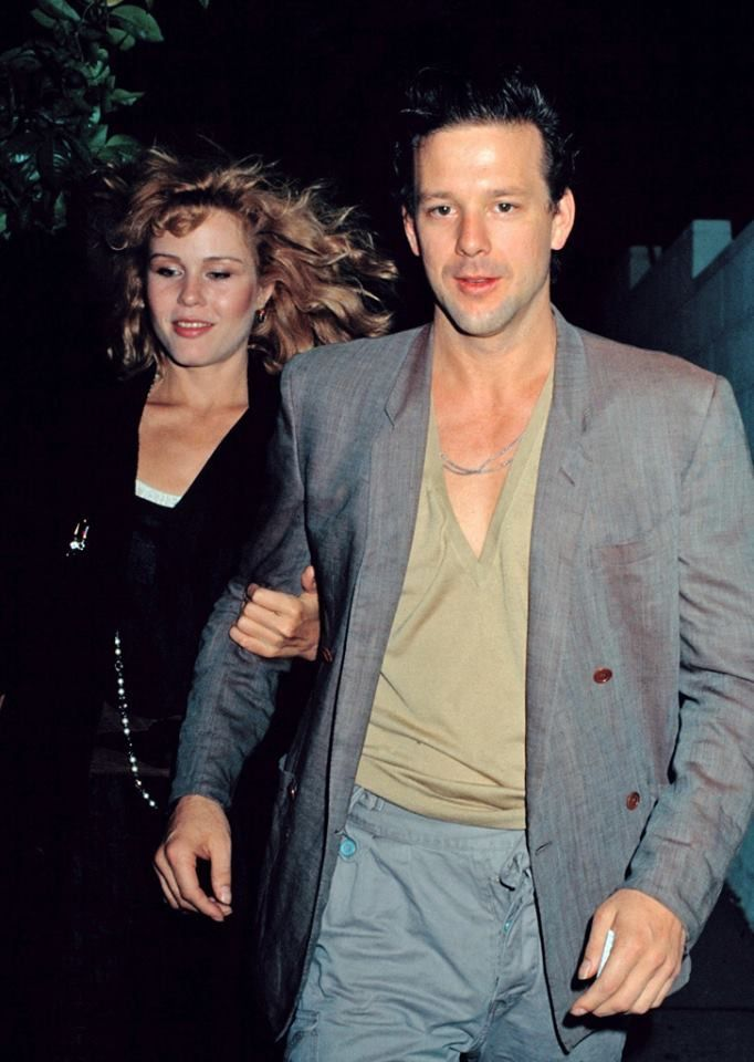 Mickey Rourke and Debra Feuer