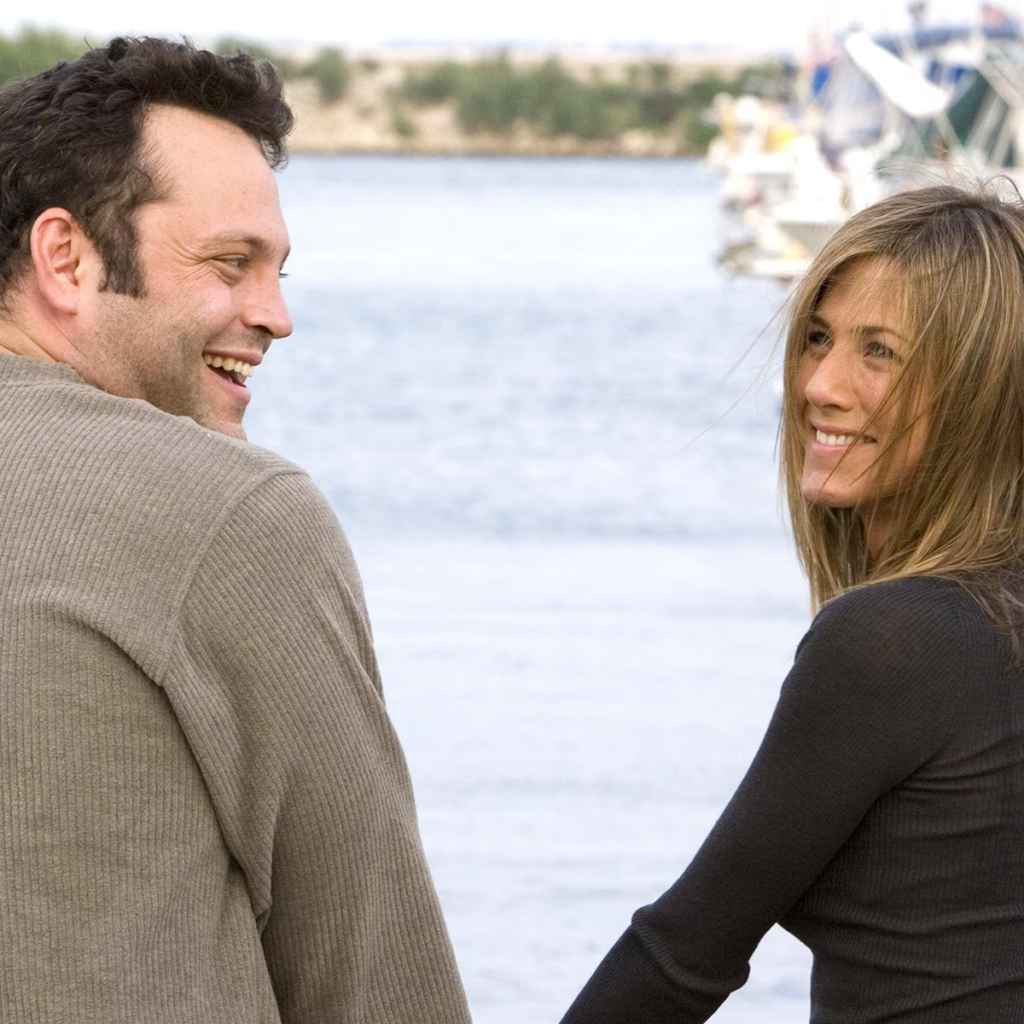 Jennifer Aniston and Vince Vaughn in a still from the 2006 film, The Break-Up