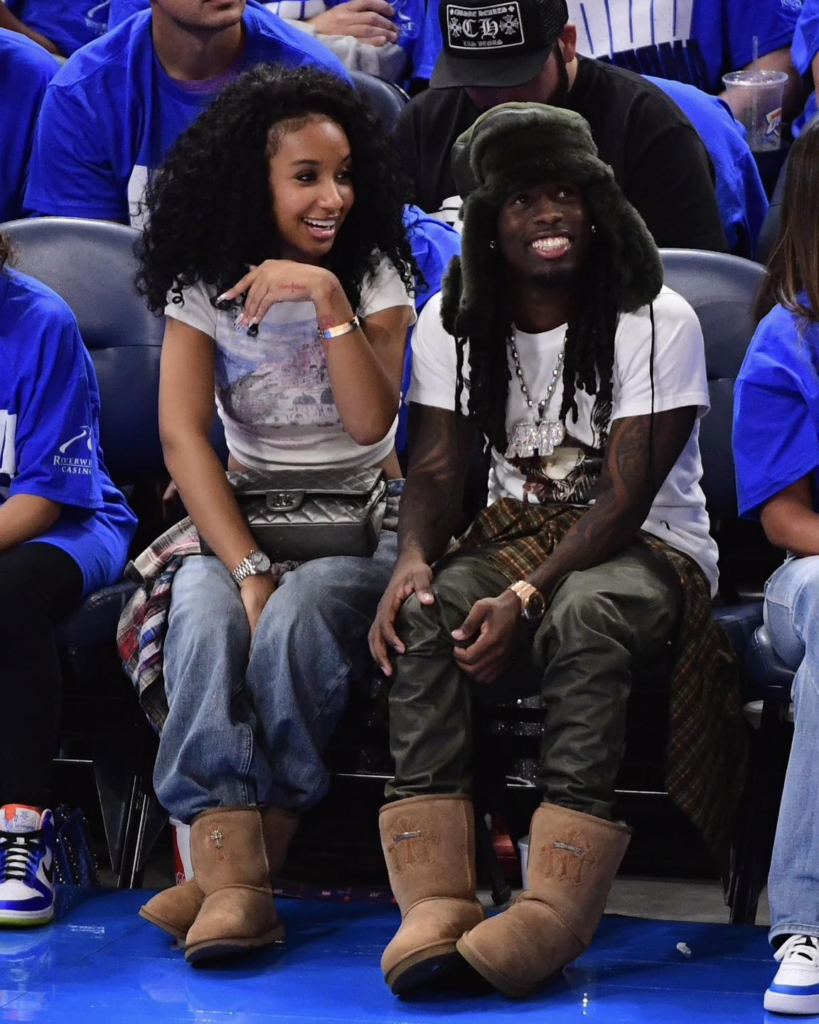 Kai Cenat and Gabrielle Alayah at an event