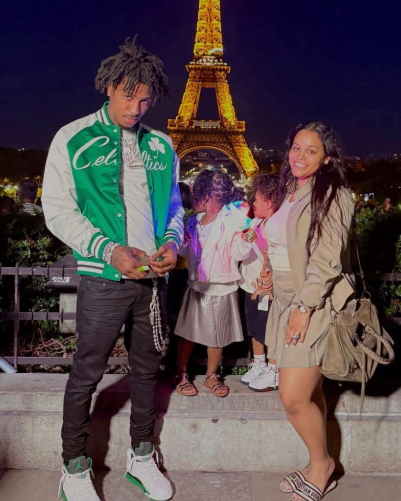NBA YoungBoy with his wife and kids in Paris
