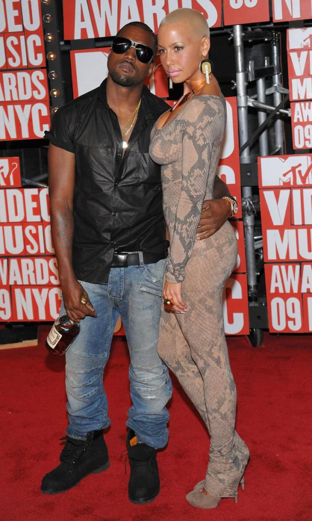 Amber Rose and Kanye West