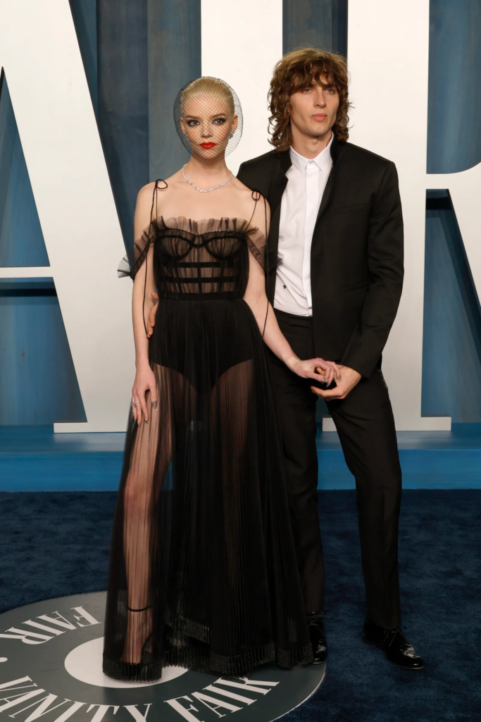 Anya Taylor-Joy and Malcolm McRae at a Vanity Affair event