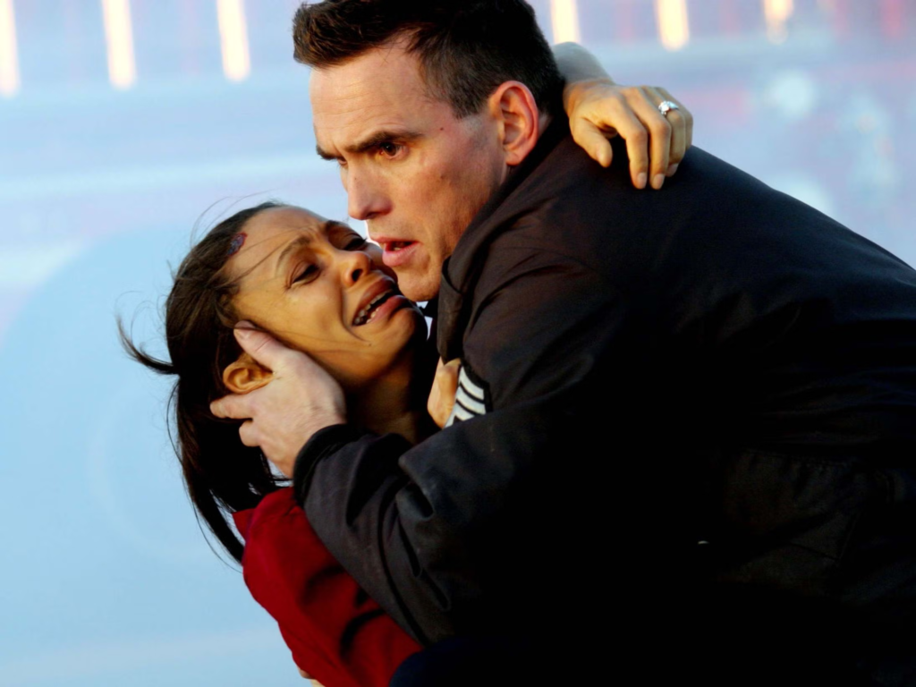 Thandiwe Newton and Matt Dillon in a scene from the 2004 film Crash