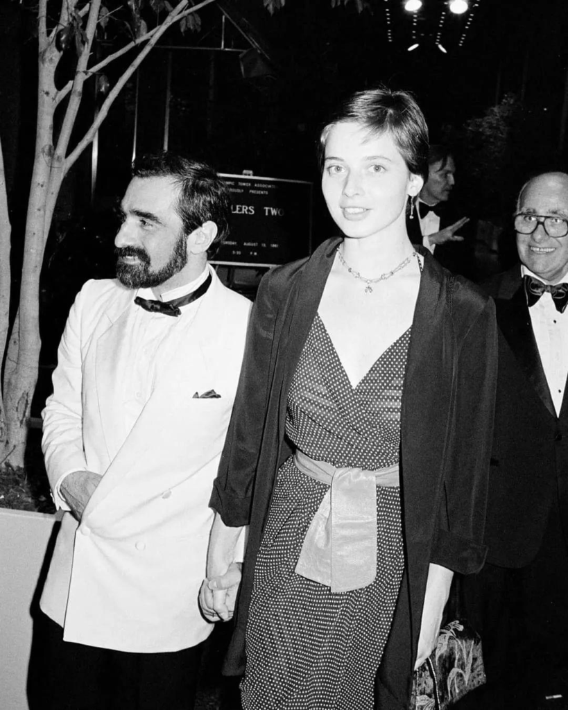 Isabella Rossellini and Martin Scorsese