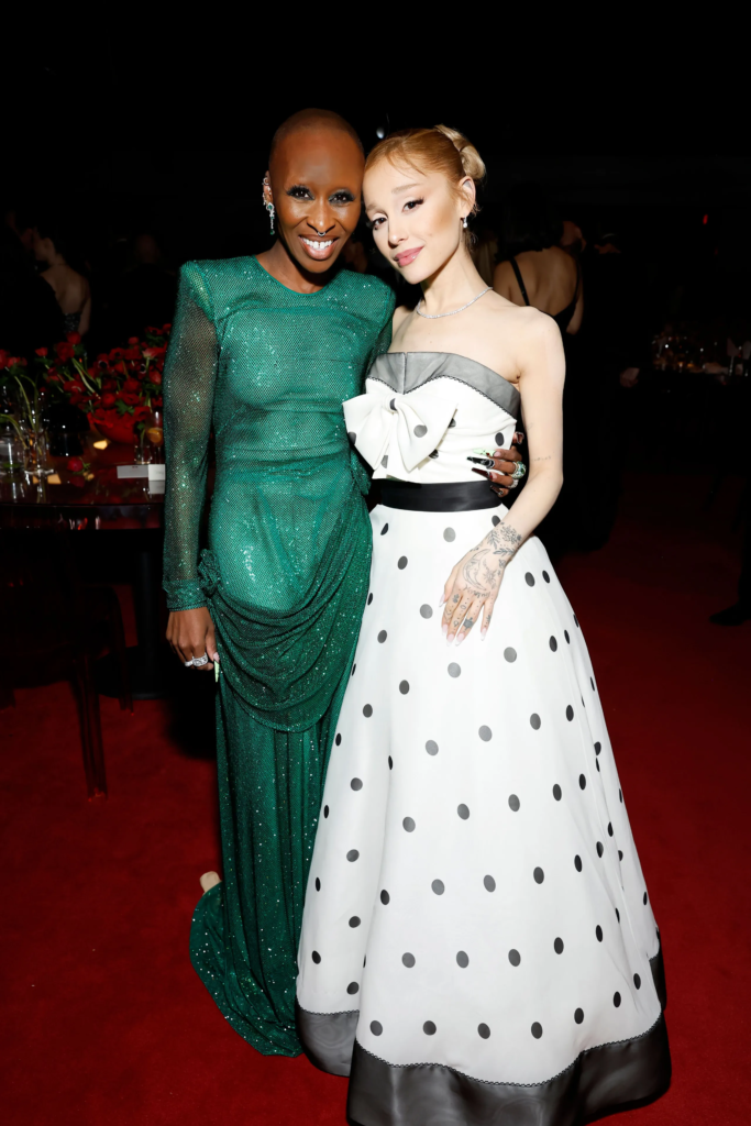 Cynthia Erivo and Ariana Grande at an event