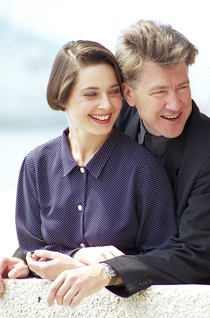 David Lynch and Isabella Rossellini smiling