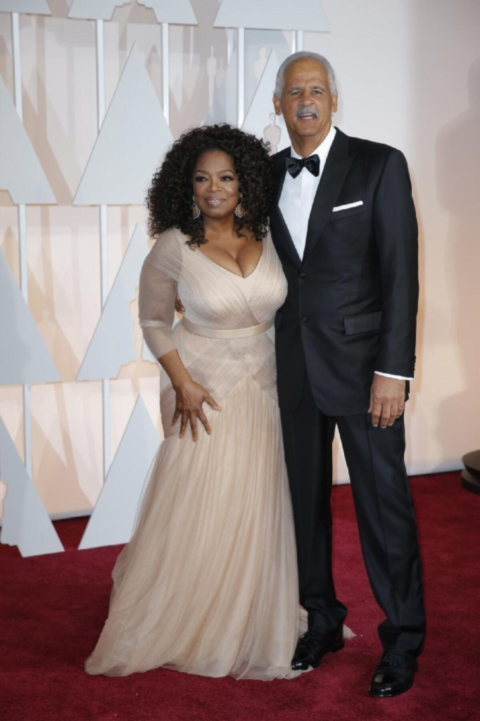 Oprah Winfrey and Stedman Graham at an event