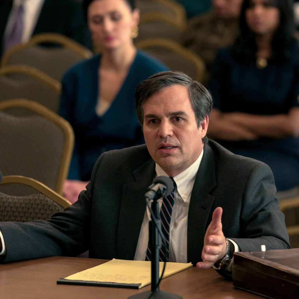 Mark Ruffalo portraying attorney Robert Bilott in the 2019 legal thriller film Dark Waters