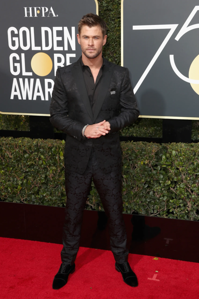 Chris Hemsworth at the Golden Globes