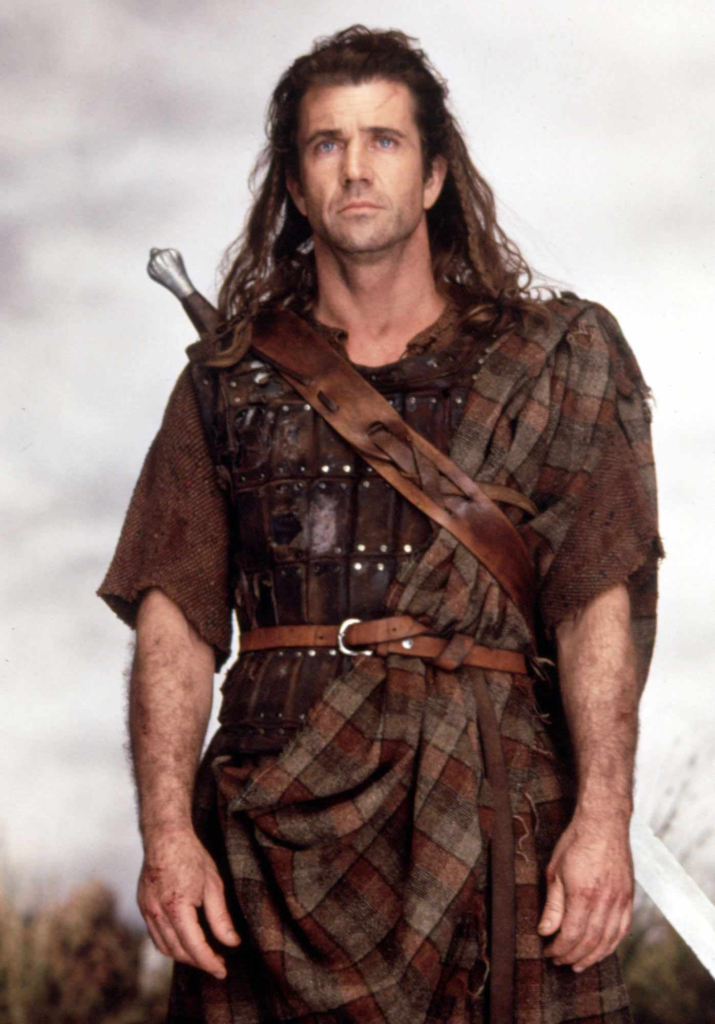 Mel Gibson as William Wallace in the 1995 film Braveheart

