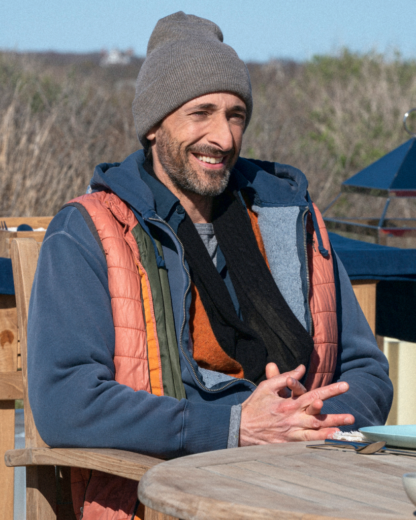 Adrien Brody in the role of billionaire investor Josh Aaronson from the HBO series Succession