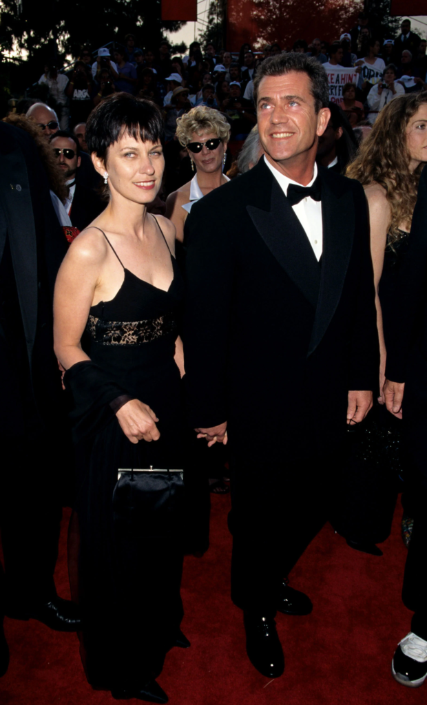 Mel Gibson and Robyn Moore Gibson at an event
