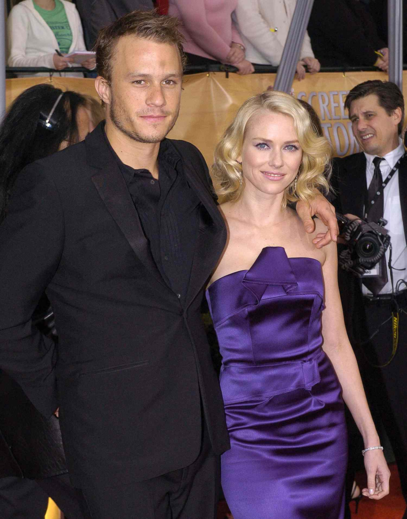 Naomi Watts and Heath Ledger at an event
