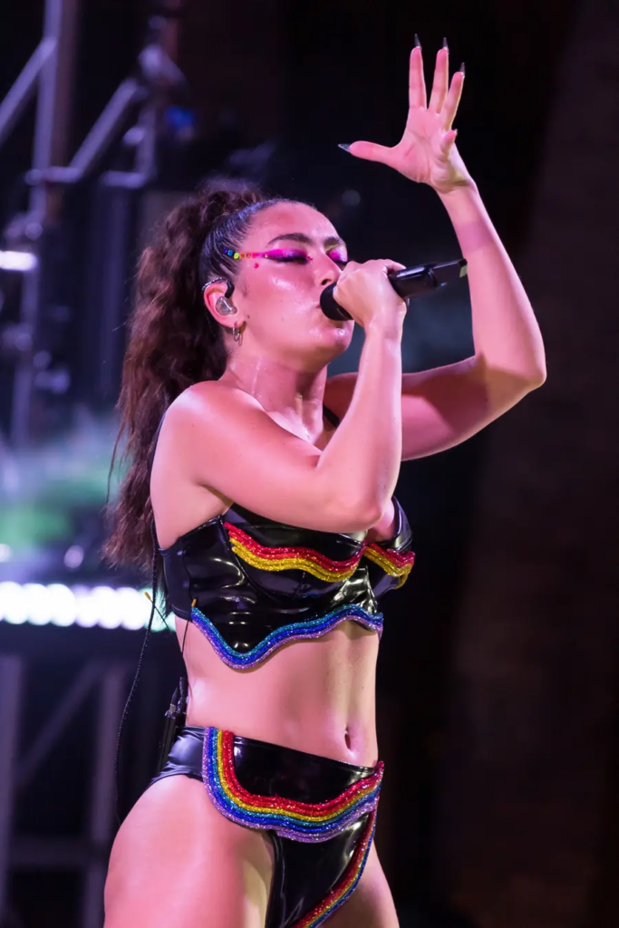 Charli XCX performing at Wynwood Pride in Miami on June 18, 2021