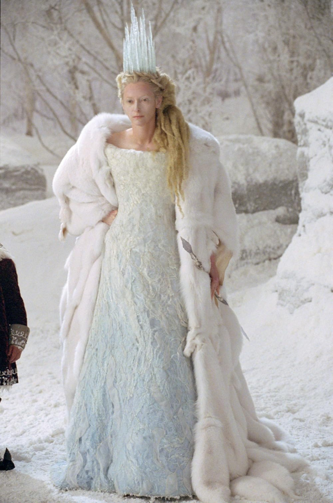 Tilda Swinton in her role as Jadis the White Witch from the 2005 film The Chronicles of Narnia: The Lion, the Witch and the Wardrobe