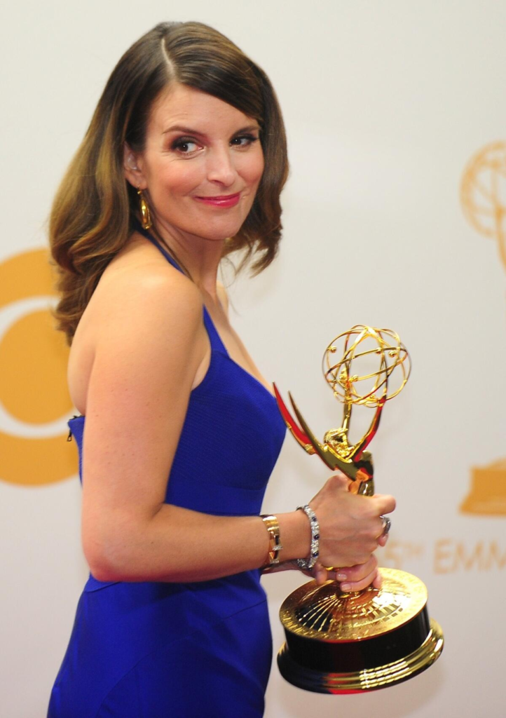 Tina Fey presenting at the Emmy Awards