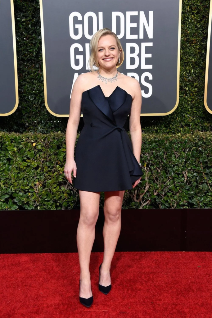 Elisabeth Moss at the 2019 Golden Globes