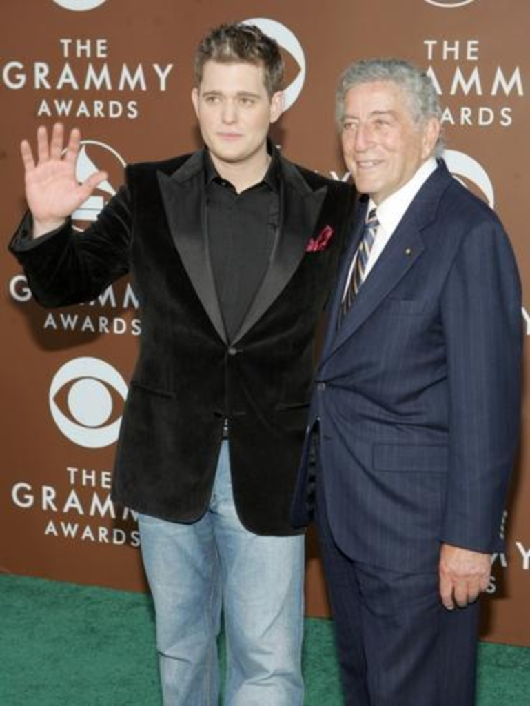 Michael Bublé and Tony Bennet at the Grammys