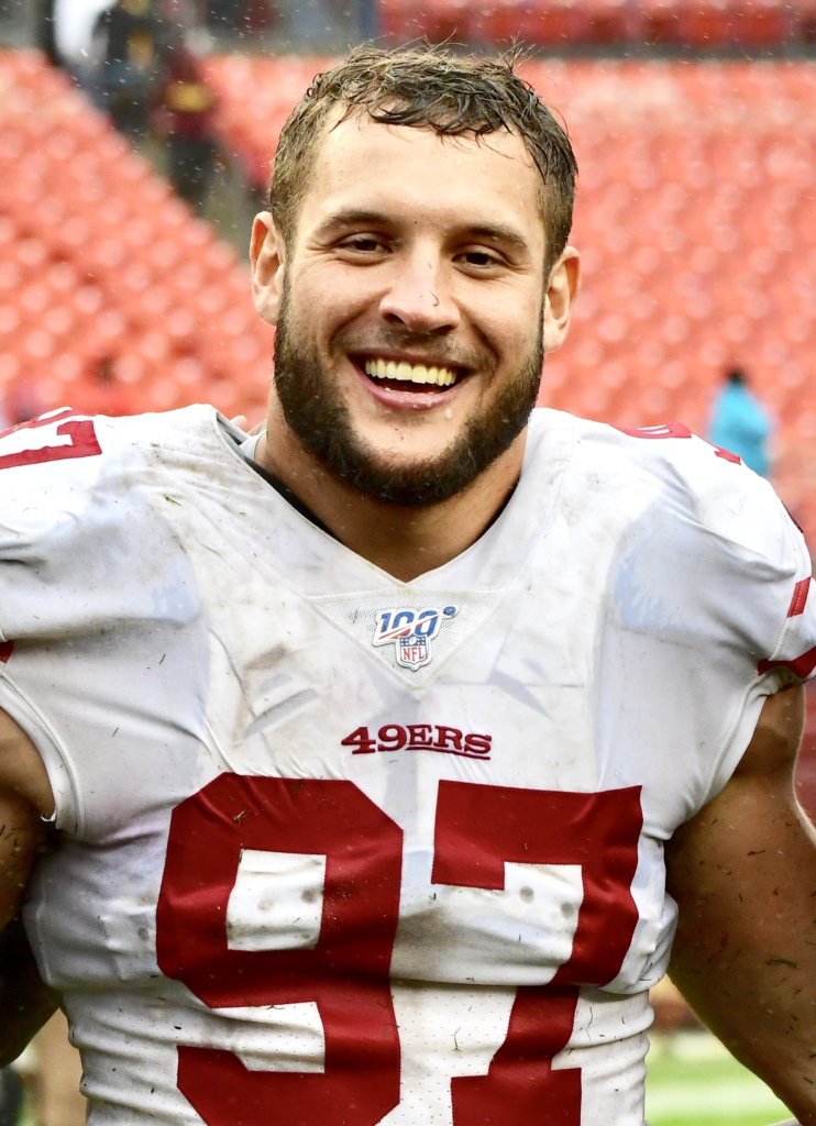 Nick Bosa smiling