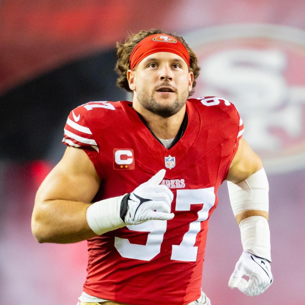Nick Bosa in action for his team