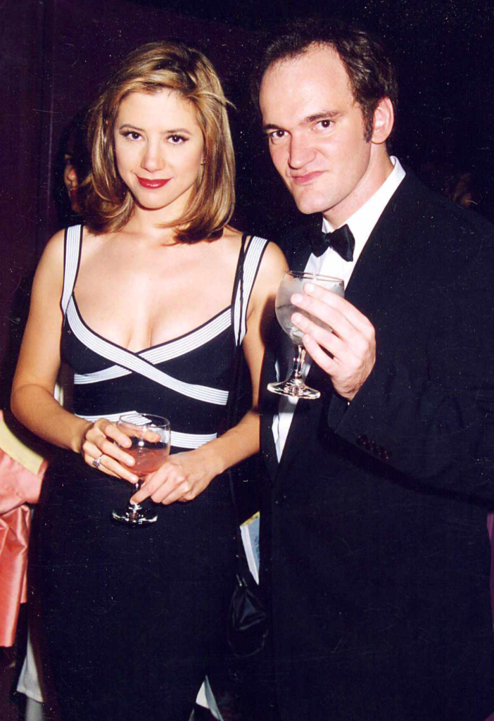 Quentin Tarantino and Mira Sorvino
