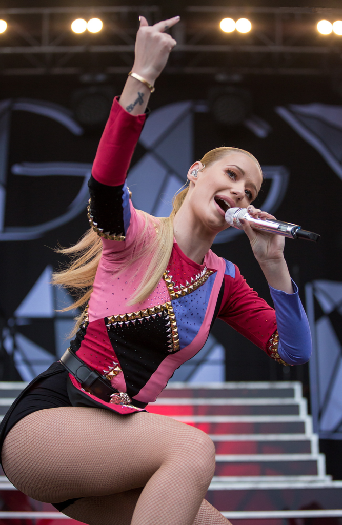 Iggy Azalea performing on stage at the Austin City Limits Music Festival in October 2014
