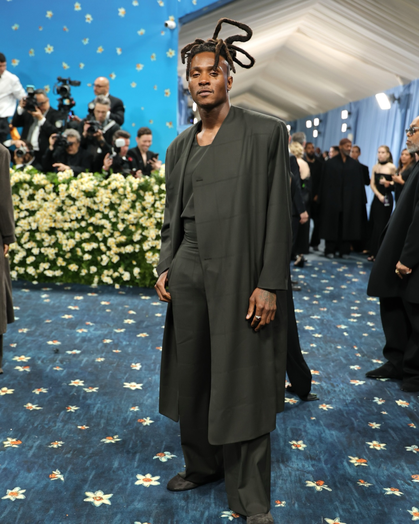 DeAndre Hopkins attending the 2025 Met Gala themed "Superfine: Tailoring Black Style" at the Metropolitan Museum of Art