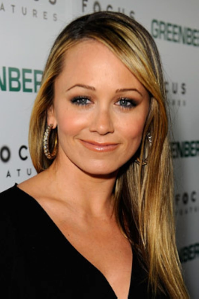 Christine Taylor smiling
