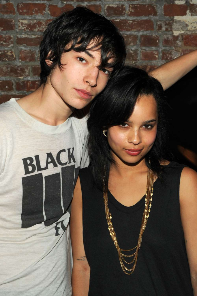 Ezra Miller and Zoe Kravitz