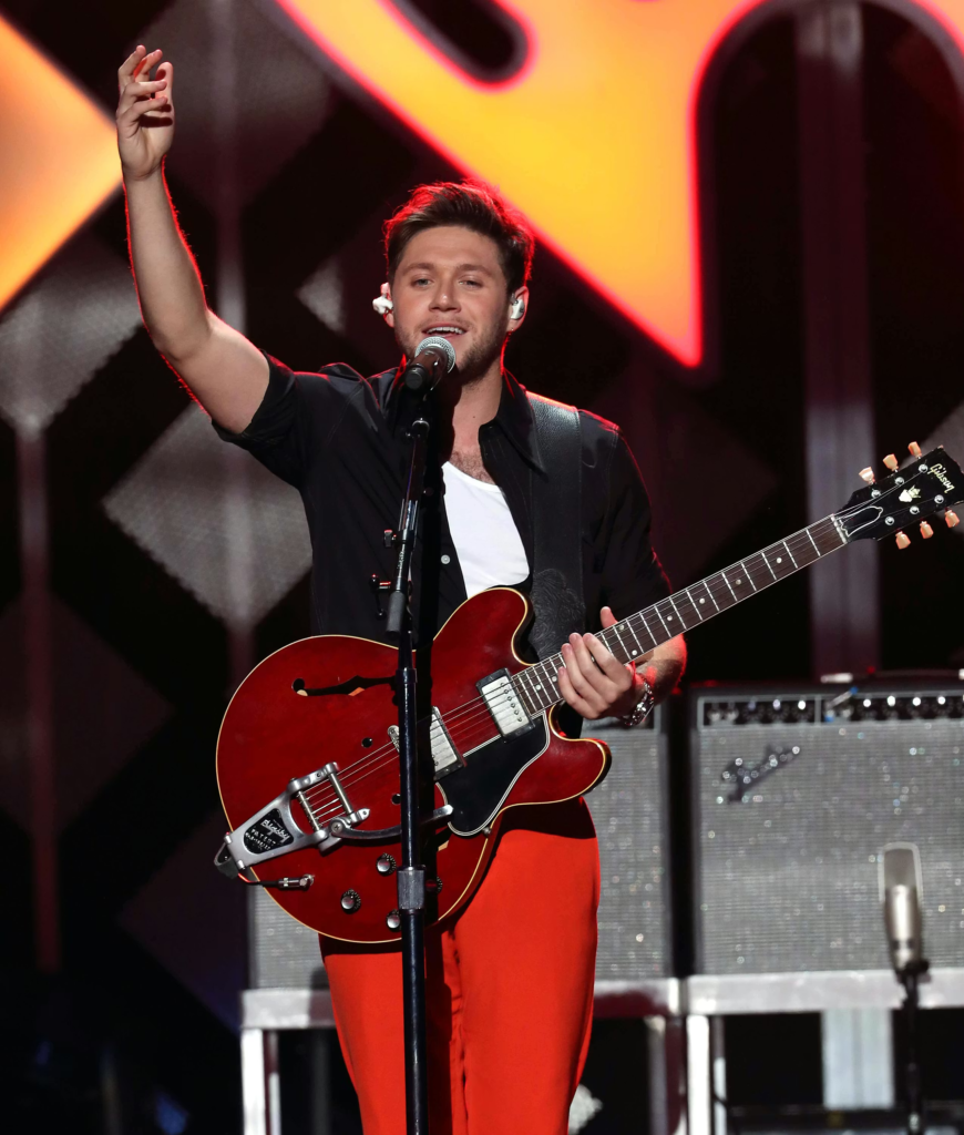 Niall Horan performing live on stage