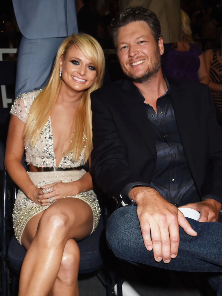 Miranda Lambert and Blake Shelton at an event