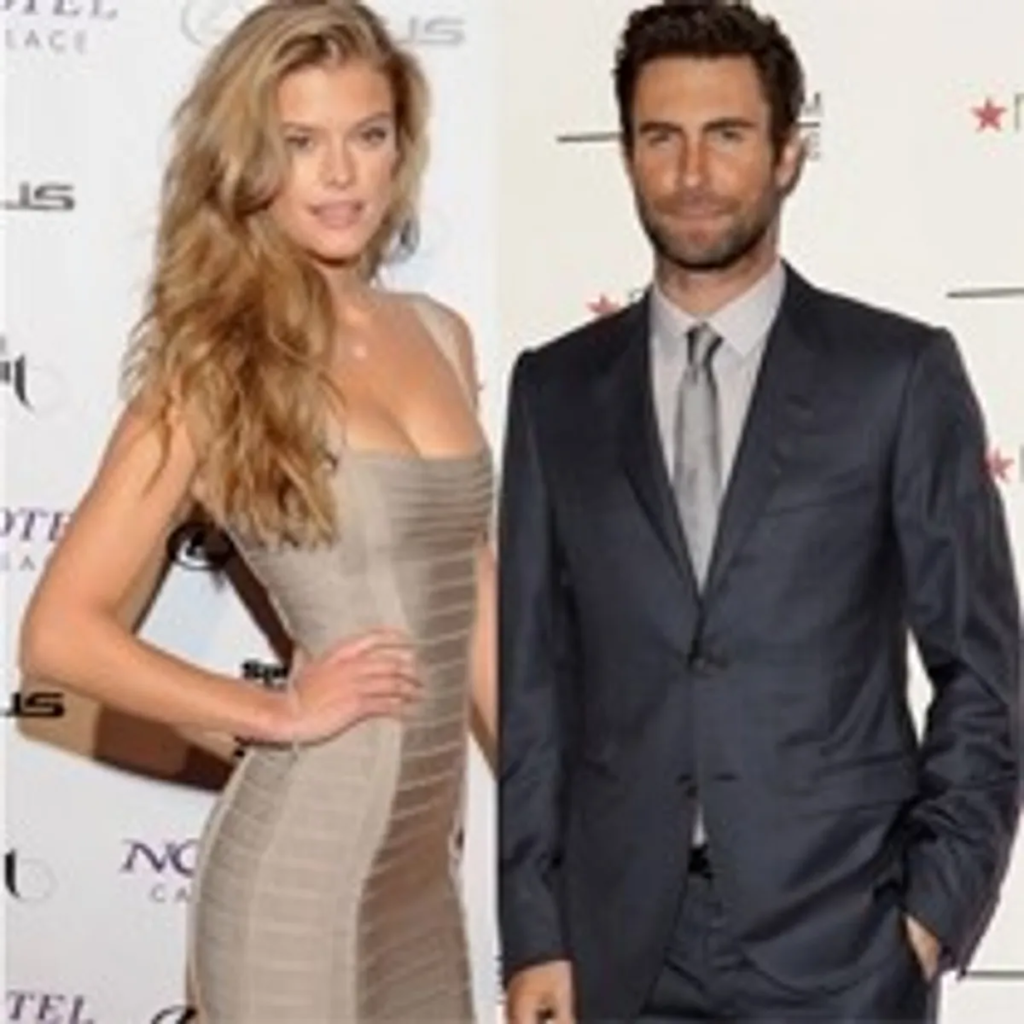 Adam Levine and Nina Agdal