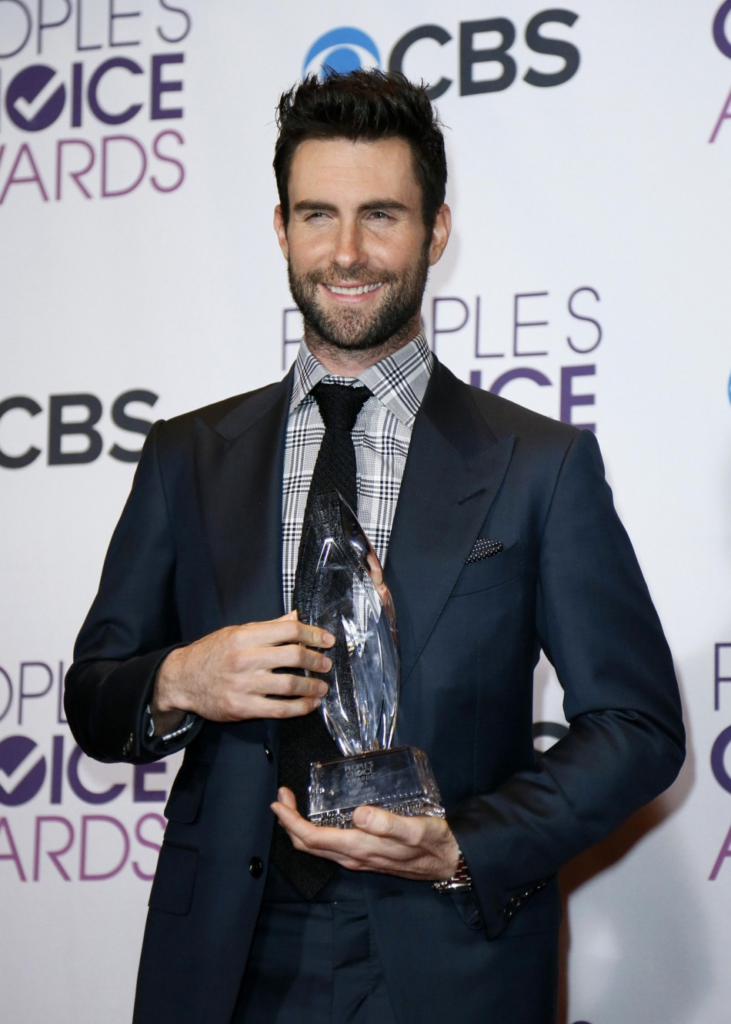 Adam Levine attending the 2013 People's Choice Awards
