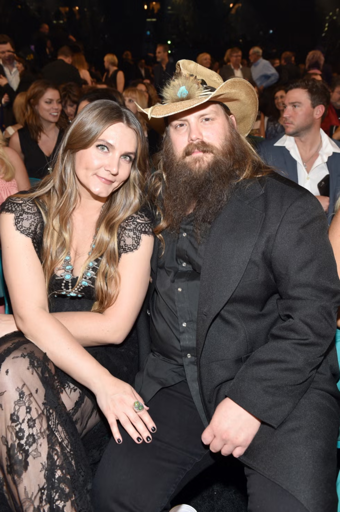 Chris Stapleton and Morgane Stapleton at an event