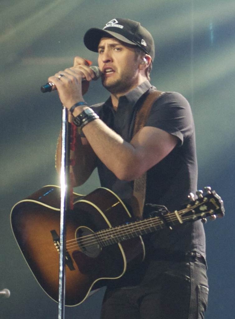 Luke Bryan performing on stage during his "Country Song Came on Tour"