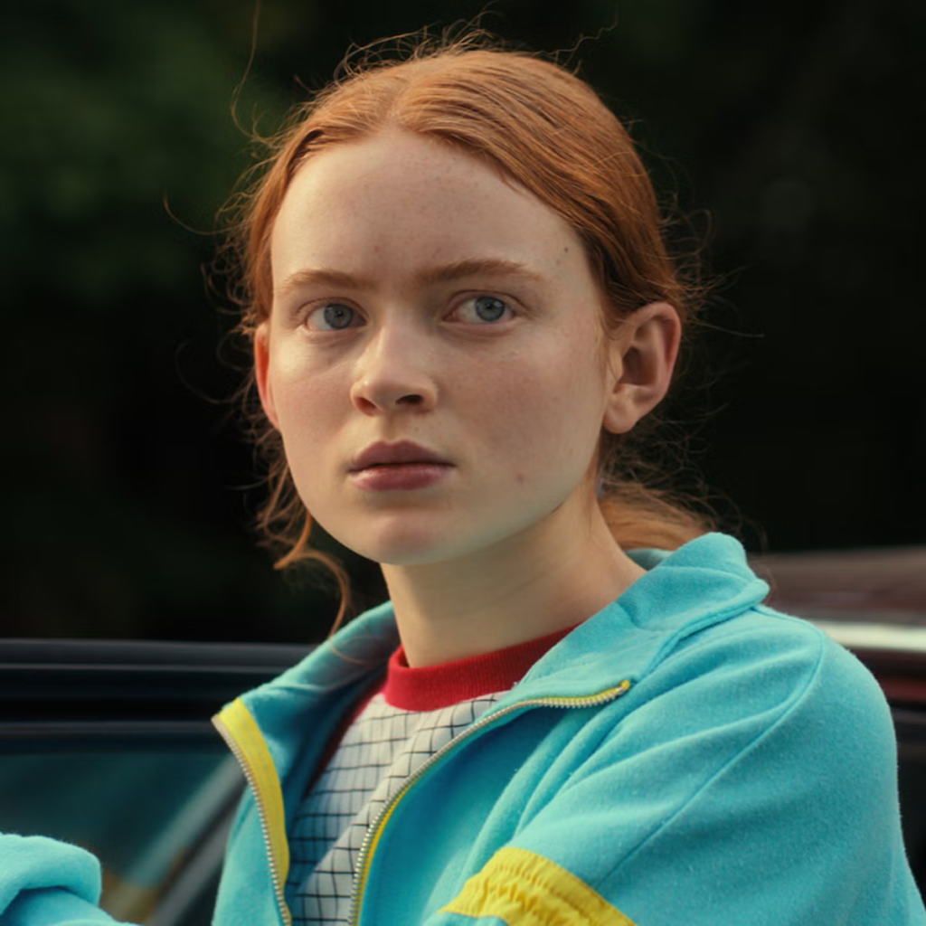 Sadie Sink in her role as Max Mayfield from the Netflix series Stranger Things